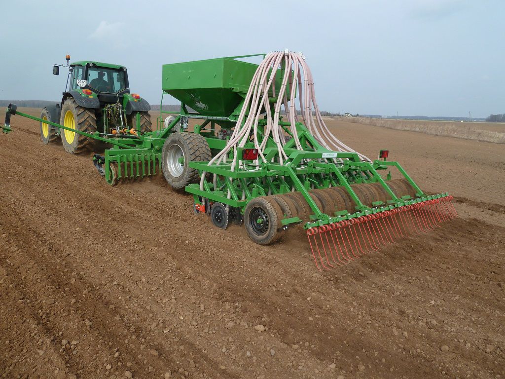 气动条播机 / 牵引式 / 圆盘耙