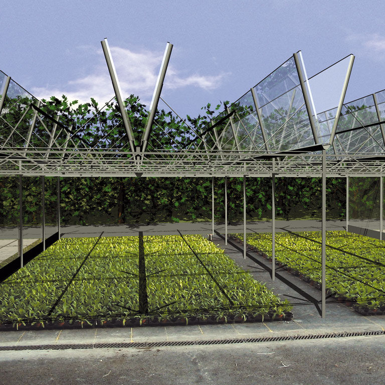 温室 Venlo型温室- OPENAIR - CMF project - 塑料/ 带排水沟