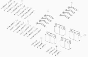 JCB农业机械制动器维修套件