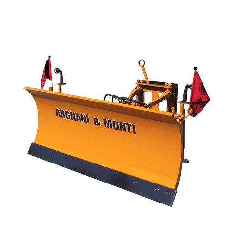 直线型除雪铲 - 8LM1P series  - A.M. di Argnani & Monti srl - 液压调节 / 拖拉机前部三点悬挂连接 / 带有橡胶刮板