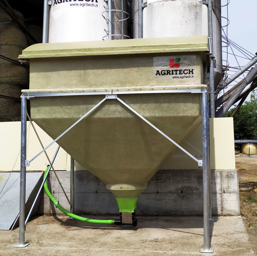 谷物筒仓 - AGRICASE series - AGRITECH S.R.L. - 金属 / 电镀钢 / 玻璃纤维