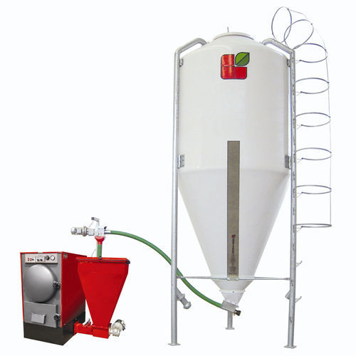 谷物筒仓 - PELLET - AGRITECH S.R.L. - 用于饲料 / 玻璃纤维 / 圆形