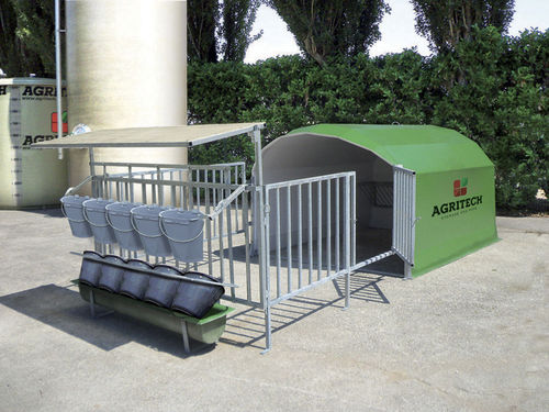 畜牧养殖饲养笼舍 - AGRIBOX 5 - AGRITECH S.R.L. - 牛犊 / 共用 / 钢