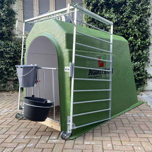 畜牧养殖饲养笼舍 - AGRIBOX1 XL - AGRITECH S.R.L. - 牛犊 / 独立型 / 钢