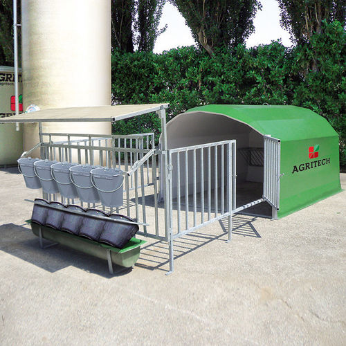 畜牧养殖饲养笼舍 - AGRIBOX5C - AGRITECH S.R.L. - 牛犊 / 共用 / 钢