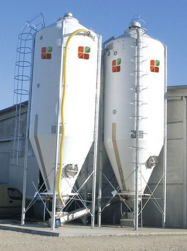 谷物筒仓 - MILKSILOS - AGRITECH S.R.L. - 不锈钢 / 玻璃纤维