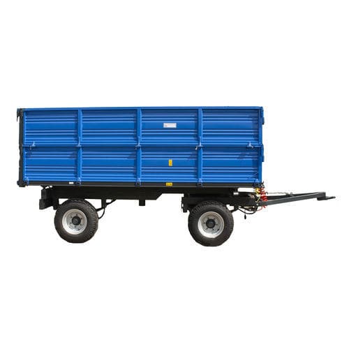 侧卸拖车 - MC80/RT-2A - SC Mecanica Ceahlau SA - 农用 / 8吨 / 液压制动