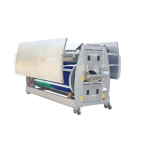 土豆农作物清洗机 - TD 250-12 - Allround Vegetable Processing B.V. - 胡萝卜 / 滚筒 / 刷式
