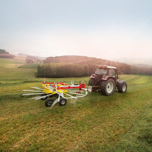 旋转搂草机 - TOP series - PÖTTINGER Landtechnik GmbH - 侧向堆放式 / 单旋翼