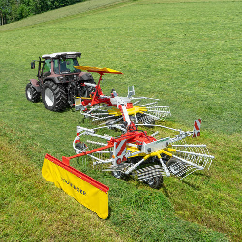 旋转搂草机 - TOP A series - PÖTTINGER Landtechnik GmbH - 中央堆放式 / 双旋翼