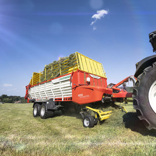 自动装载式拖车 - BOSS 3000 series - PÖTTINGER Landtechnik GmbH - 双车轴 / 农用 / 牲畜饲料