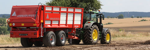 牵引式有机肥抛撒车 - HTS series - ANNABURGER Nutzfahrzeug GmbH - 水平喷洒 / 双车轴