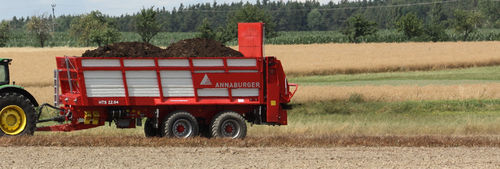 牵引式有机肥抛撒车 - HTS series - ANNABURGER Nutzfahrzeug GmbH - 水平喷洒 / 双车轴