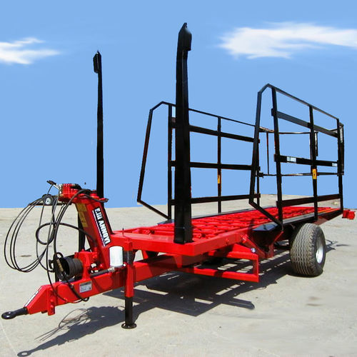 托盘拖车 - ARB 8 - Annovi F.lli di Annovi Marino srl - 单车轴 / 用于草捆 / 10 t ... 20 t