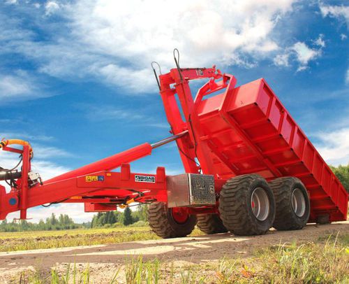随车吊拖车 - BIGAB 15-19T - AS FORS MW - 倾卸式 / 双车轴 / 农用