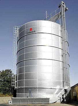 谷物筒仓 - Assentoft Silo - 金属 / 圆形