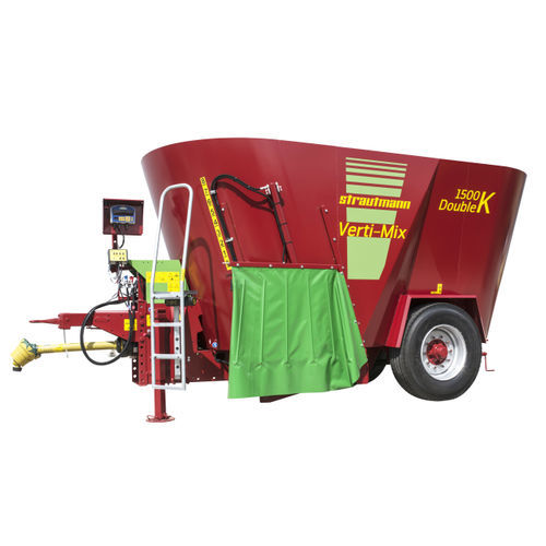 立式螺杆搅拌机 -  Verti-Mix Double K - B. Strautmann & Söhne GmbH u. Co. KG - 牵引式 / 侧边卸载 / 双螺杆