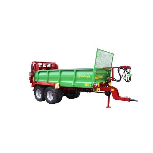 牵引式有机肥抛撒车 - MS series - B. Strautmann & Söhne GmbH u. Co. KG - 垂直喷洒 / 水平喷洒 / 双车轴