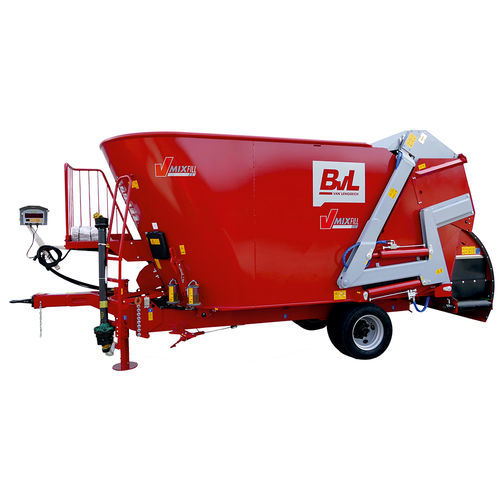 立式螺杆搅拌机 - V-MIX FILL PLUS LS - Bernard van Lengerich Maschinenfabrik GmbH & Co. KG/德国BVL倍威力TMR - 牵引式 / 侧边卸载 / 双螺杆