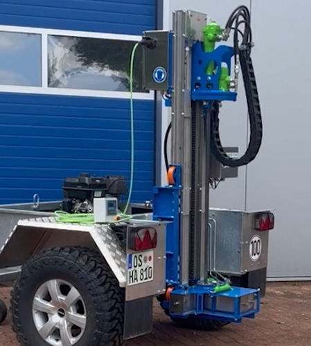 悬挂式土壤探头 - MP-4.100 - Bodenprobetechnik Peters GmbH - 导电率 / 液压操控 / 深度