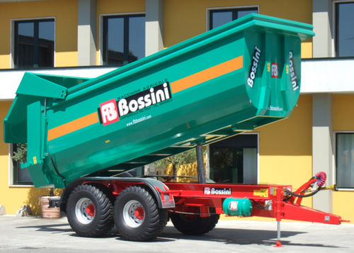 倾卸式拖车 - RA160/L       - BOSSINI s.r.l. - 双车轴 / 农用 / 机械制动