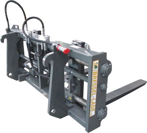 货盘叉 - H20 Pallet fork with hydraulic adjustable tines - Bressel und Lade Maschinenbau GmbH - 2齿 / 液压调节 / 拖拉机悬挂