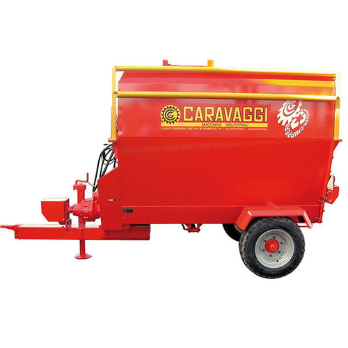 卧式螺杆搅拌机 - CM series - CARAVAGGI Srl - 牵引式 / 侧边卸载 / 双螺杆