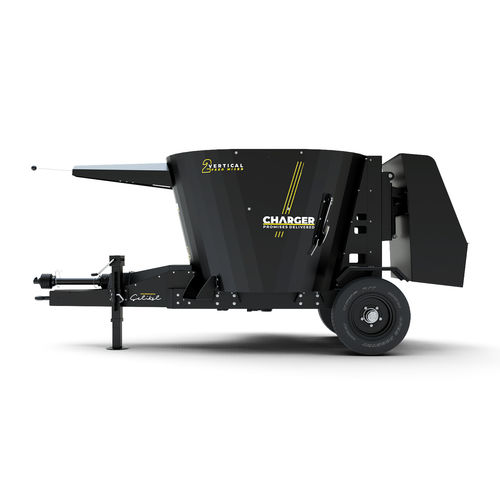 立式立式饲料搅拌机 - Charger V2 TB - CELIKEL AGRICULTURAL MACHINERY INC - 牵引式 / 侧边卸载 / 单螺杆