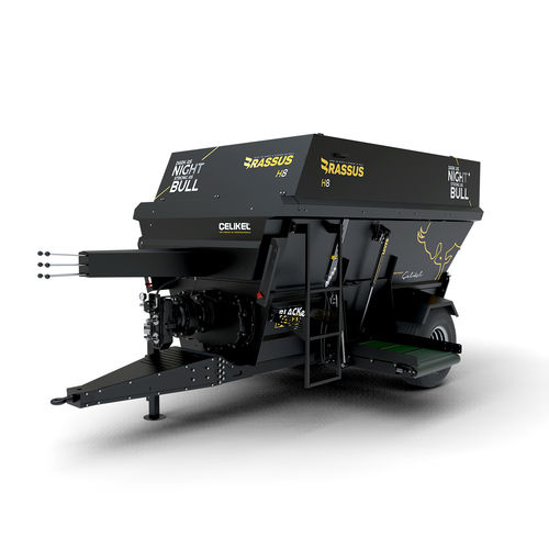 卧式立式饲料搅拌机 - Brassus H8 - CELIKEL AGRICULTURAL MACHINERY INC - 牵引式 / 侧边卸载 / 双螺杆