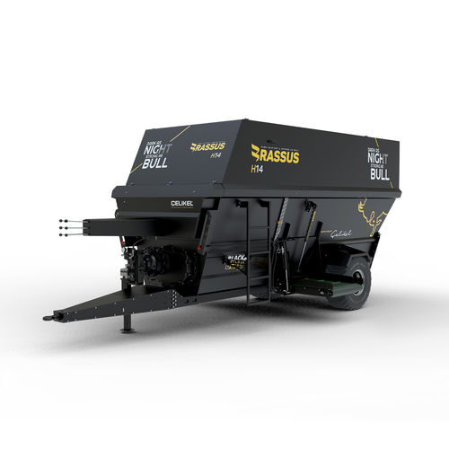 卧式立式饲料搅拌机 - Brassus H14 - CELIKEL AGRICULTURAL MACHINERY INC - 牵引式 / 侧边卸载 / 双螺杆