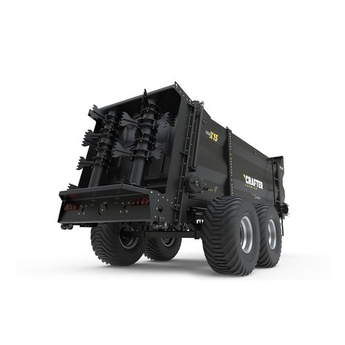 牵引式撒肥机 - Crafter X15 - CELIKEL AGRICULTURAL MACHINERY INC - 垂直喷洒 / 双车轴 / 堆肥