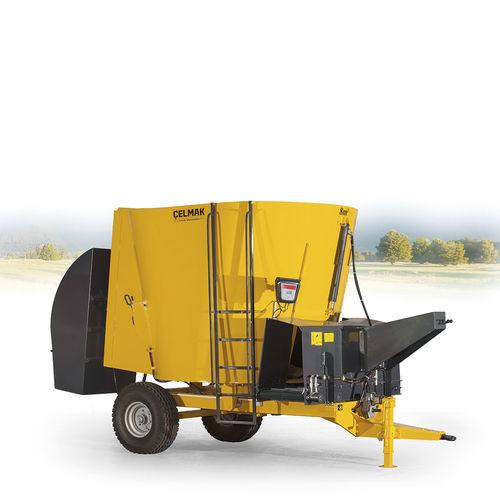 立式立式饲料搅拌机 - 8m³ Vertical Mixing Vagon - Celmak Agriculture Machinery - 悬挂式 / 带有称重装置 / PTO驱动