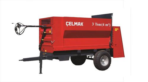 自卸拖车 - 3 Tonne 4 m³ Solid manure trailer - Celmak Agriculture Machinery - 倾卸式 / 单车轴 / 农用