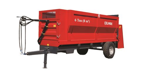 自卸拖车 - 6 Tonne 8 m³ Solid manure trailer - Celmak Agriculture Machinery - 倾卸式 / 单车轴 / 农用