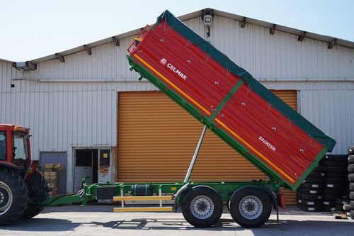 倾卸式拖车 - Celmak Agriculture Machinery - 串列轮轴 / 用于草捆 / 青贮