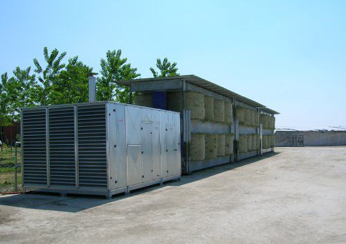 牧草干燥机 - EDMU 48-3 - Clim.Air.50 s.r.l. - 固定式 / 圆形草捆