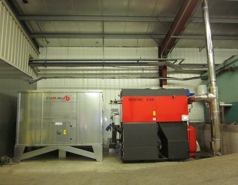 生物质燃料锅炉 - THB-I300 - Clim.Air.50 s.r.l. - 木材 / 颗粒 / 农用建筑
