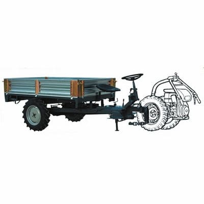 倾卸式拖车 - RTS 120 Series - ERREPPI Srl - 单车轴 / 农用 / 0 t...10 t