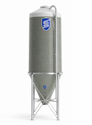 骨料筒仓 - MILLENNIUM MIR series - EUROSILOS SIRP s.r.l. - 玻璃纤维 / 锥底 / 模块化