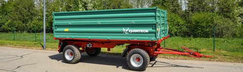 倾卸式拖车 - ZDK 800 - Farmtech d.o.o. - 双车轴 / 农用 / 0 t...10 t