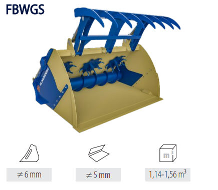 青贮卸载铲斗 - FBWGS, FBWGV Series - Firma Kolaszewski - 贝型斗