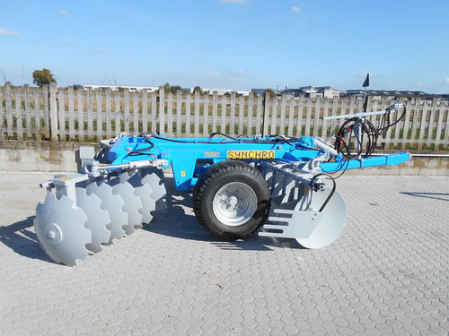 牵引式圆盘耙 - SERIES ED T - ST - Fontana S.r.l. - attrezzature agricole - 4分区式 / 液压调节 / 折叠