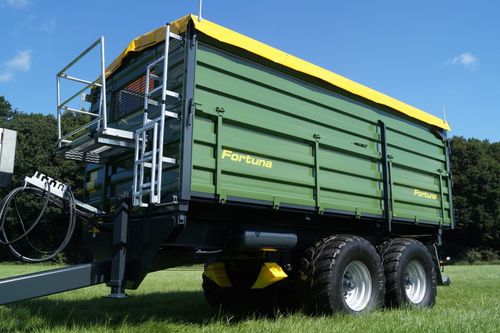 自卸拖车 - FTD 180 / 5.0 - Fortuna Fahrzeugbau GmbH & Co. KG - 串列轮轴 / 农用 / 2吨