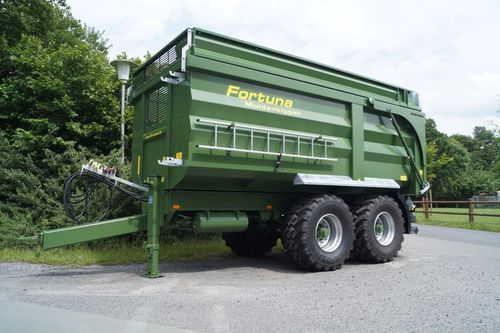自卸拖车 - FTM 160 / 4.65 - Fortuna Fahrzeugbau GmbH & Co. KG - 串列轮轴 / 农用 / 2吨