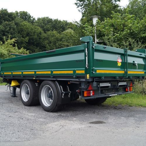 侧卸拖车 - EDT 160 / 5.0 - Fortuna Fahrzeugbau GmbH & Co. KG - 双车轴 / 农用 / 1吨