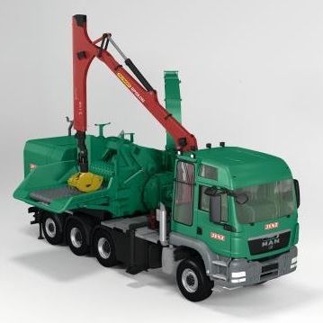 卡车安装式树枝粉碎机 - HEM 841 DQ-Truck  - JENZ GmbH Maschinen- und Fahrzeugbau - 柴油机 / 电动 / 混合动力