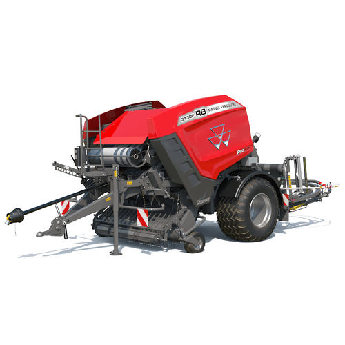 圆秸秆压缩机 - MF RB 3130F PROTEC - MASSEY FERGUSON/麦赛福格森 - 固定腔室 / 草捆包膜机 / 青贮