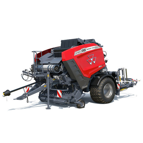 圆秸秆压缩机 - MF RB 4160V PROTEC	 - MASSEY FERGUSON/麦赛福格森 - 可变腔室 / 草捆包膜机 / 青贮