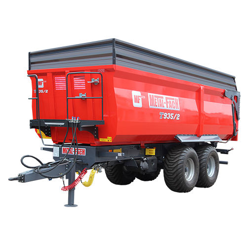 自卸拖车 - T935/2  - Metal-Fach Sp. z o.o. - 悬挂式 / 双车轴 / 谷物
