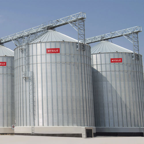 平底筒仓 - S-F series - Mysilo (Siloport) - 谷物 / 电镀钢 / 聚乙烯